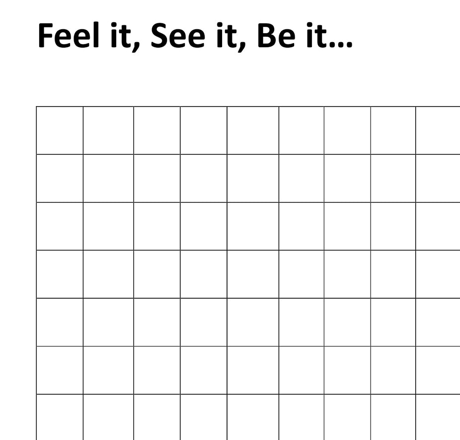 Feel it, See it, Be it wordsearch (Freebie)