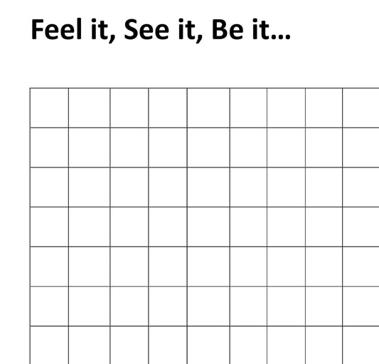 Feel it, See it, Be it wordsearch (Freebie)