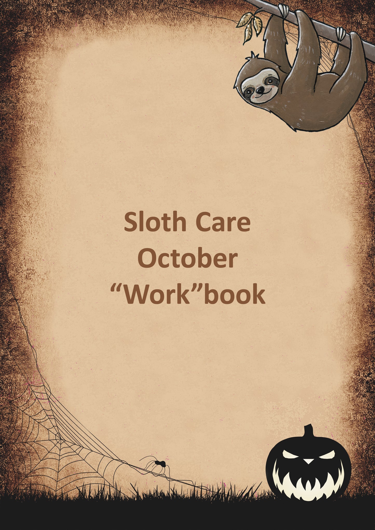 Sloth Care October Workbook (Freebie)