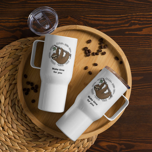 Sloth Care Travel mug with a handle