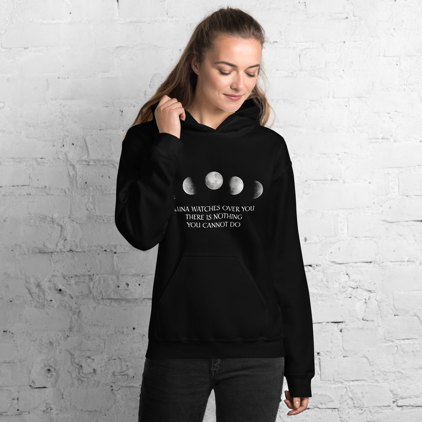 Luna watches over you Unisex Hoodie