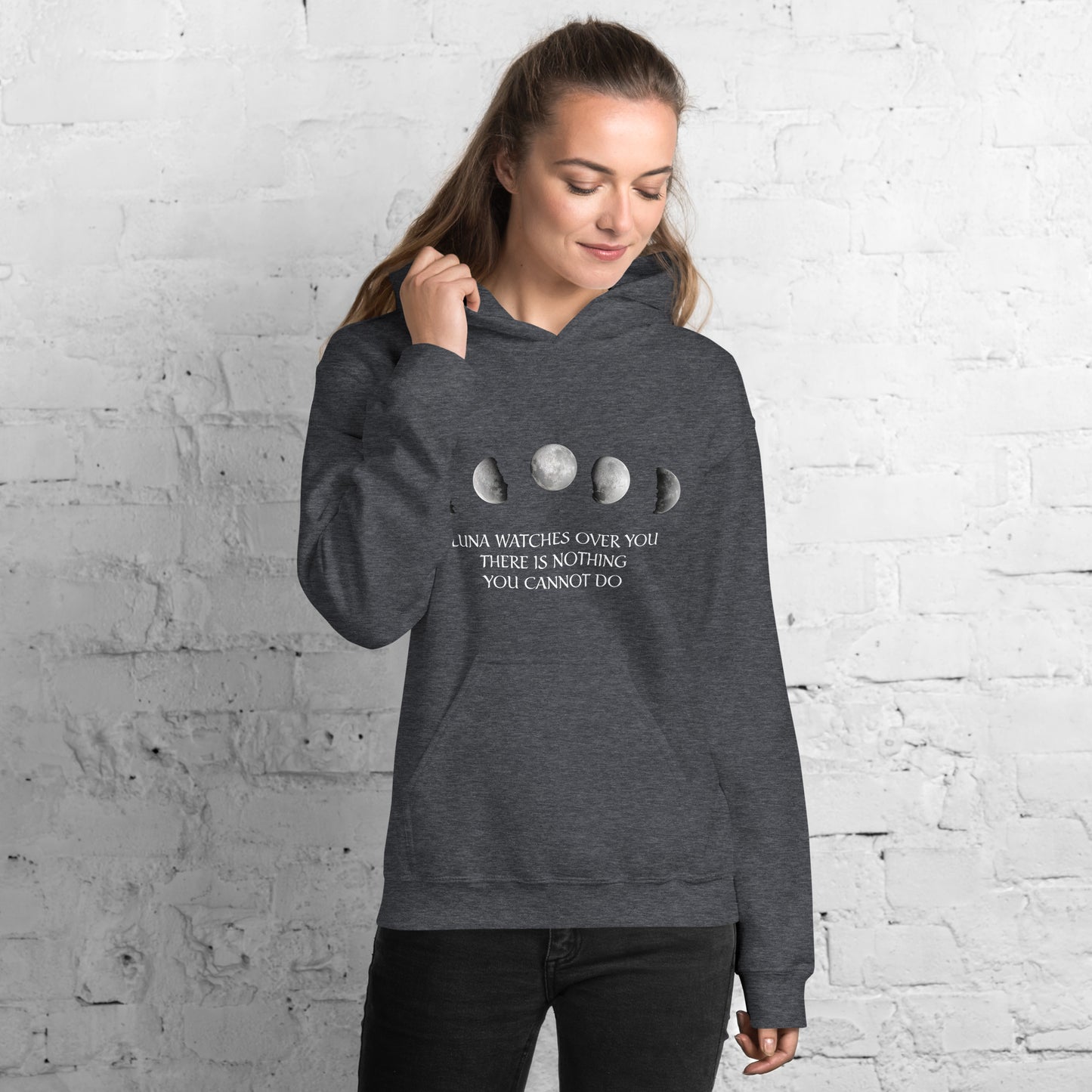 Luna watches over you Unisex Hoodie