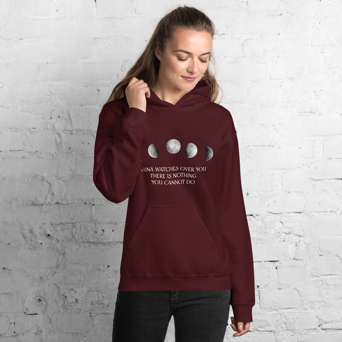 Luna watches over you Unisex Hoodie